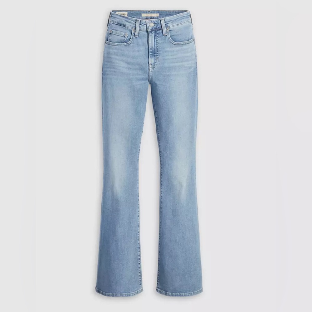 Levi's premium 726 flare medium light wash